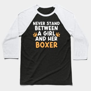 Boxer Girl Baseball T-Shirt